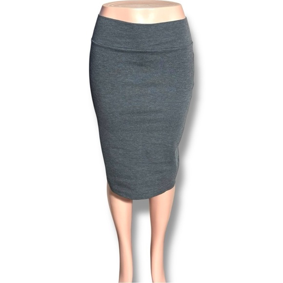 liz&sara Dresses & Skirts - Liz&Sara Elegant Heather Gray Women's Midi High Waisted Bodycon Pencil Skirt